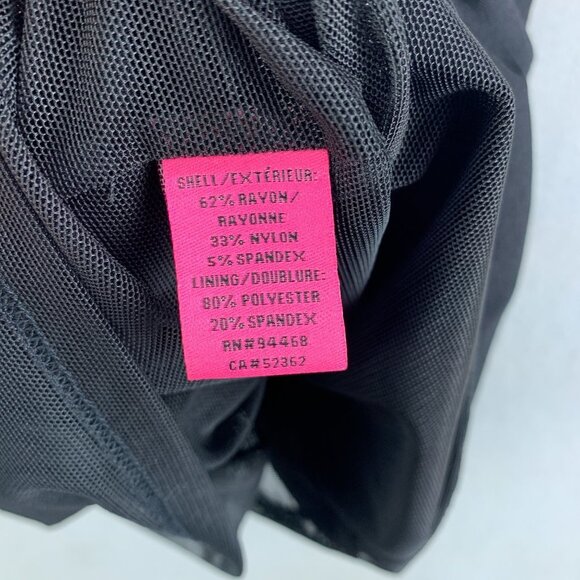 Betsey Johnson Dress Womens 10 Black Sheath 3/4 Sleeve Cutout‎ Pockets Stretch - Picture 16 of 16